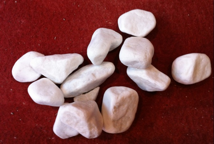 White Machine Pebble Stone for Garden Landscape Decoration Outdoor Project