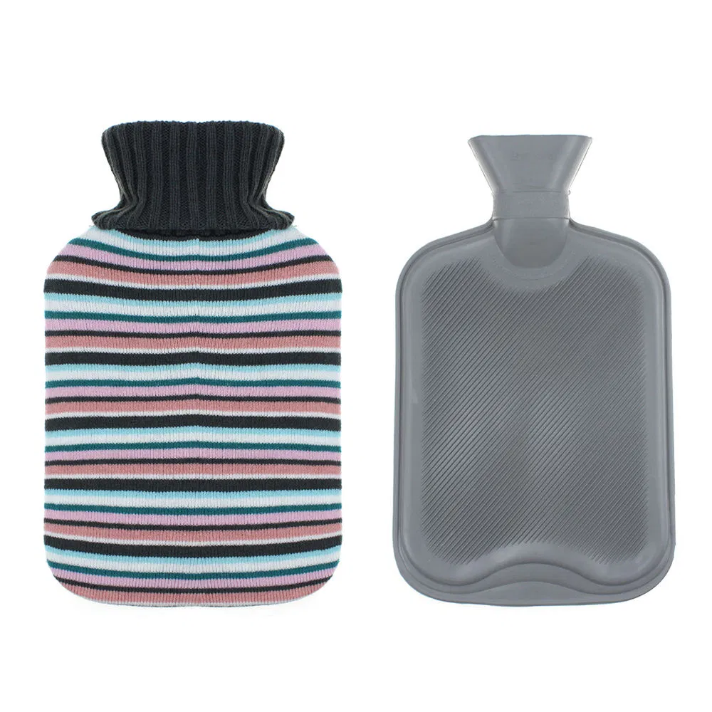 Hot Selling Winter Elastic Custom Design Durable Acrylic Knitted Hot Water Bag Cover Bottle Cover