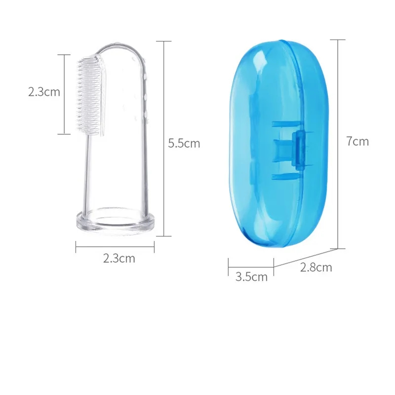 2023 New Product Ideas Sensory Teething Soft Finger Toothbrush Silicone Children's Toddlers Silicone Baby