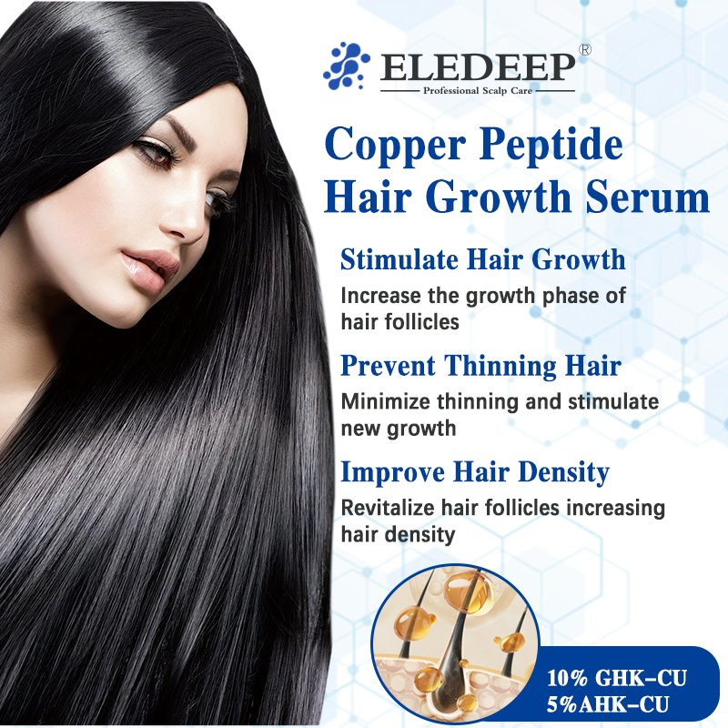 B Blue Copper Peptide Scalp Nutrient Solution Hair Strengthening Serum with Follicle Activation Scalp Repair Anti-Inflammation