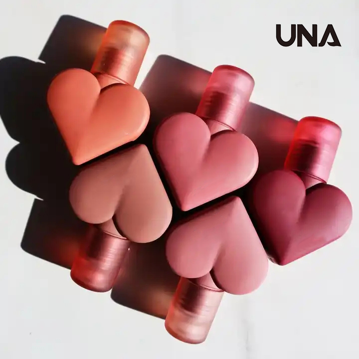 Love Heart Lipgloss Mist Velvet Matte Lip Glaze Lip Mud Liquid Lipstick Makeup