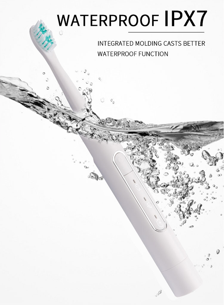 Ultrasonic Tooth Cleaner Sonic Electric Dental Oral Hygiene Kit with Toothbrush Head