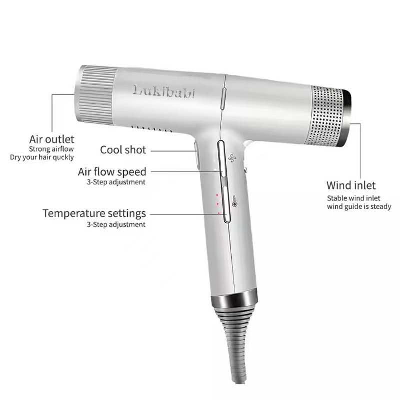 Компактная ионная сушилка для волос с двумя режимами нагрева