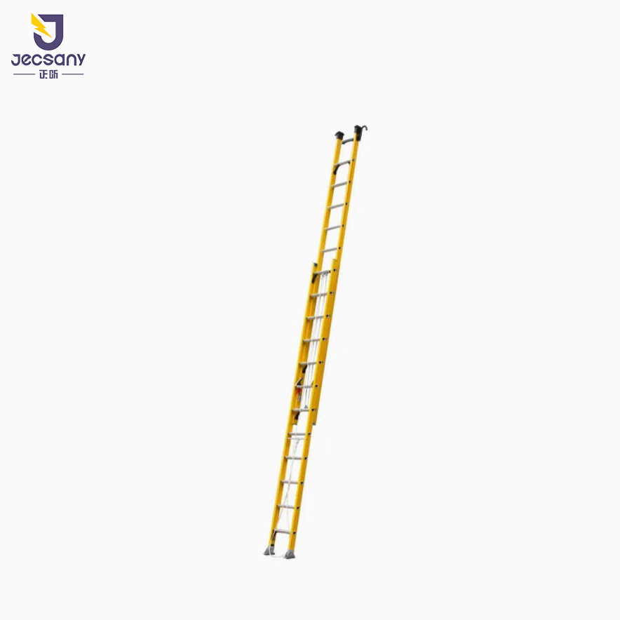 6FT 12m 16FT 20 Steps Insulating Telescopic Extension Fiberglass Ladder FRP Ladder