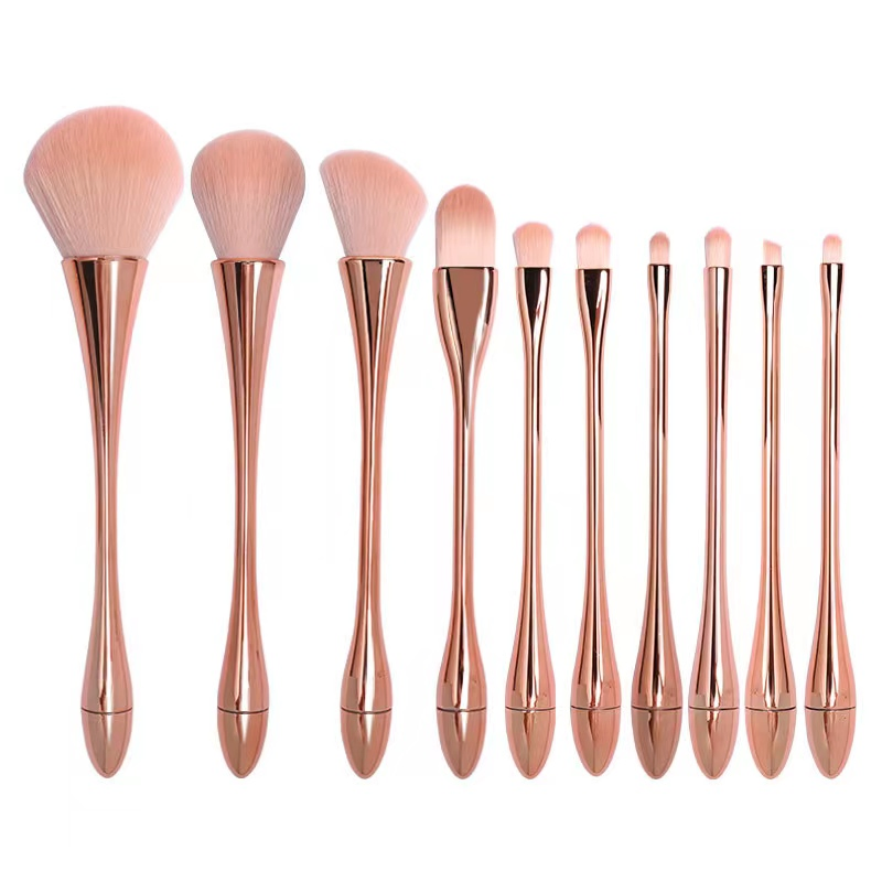 Small Waist Design Makeup Brush Set Makeup Brush Full Set of Beauty Tools 10 Pack Makeup Brushes