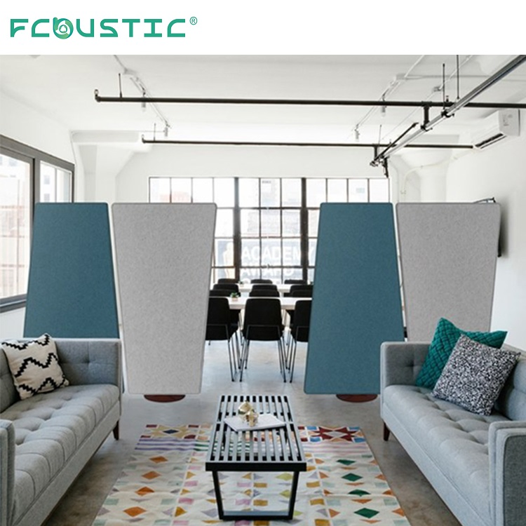 Floor Standing Office Polyester Acoustic Space Divider Social Distancing Screen Partitions