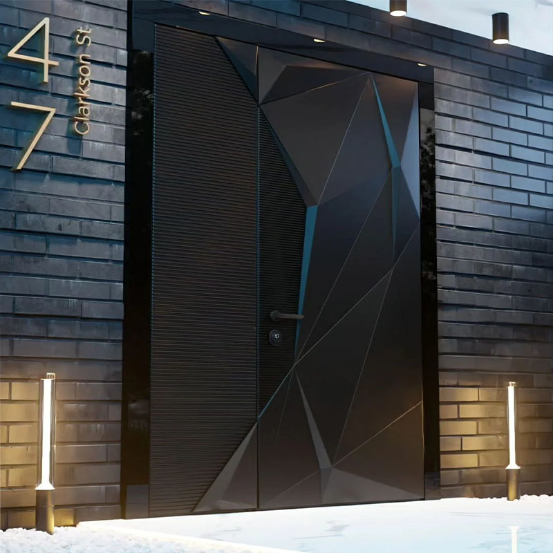 Алюминиевая взломостойкая входная дверь для виллы