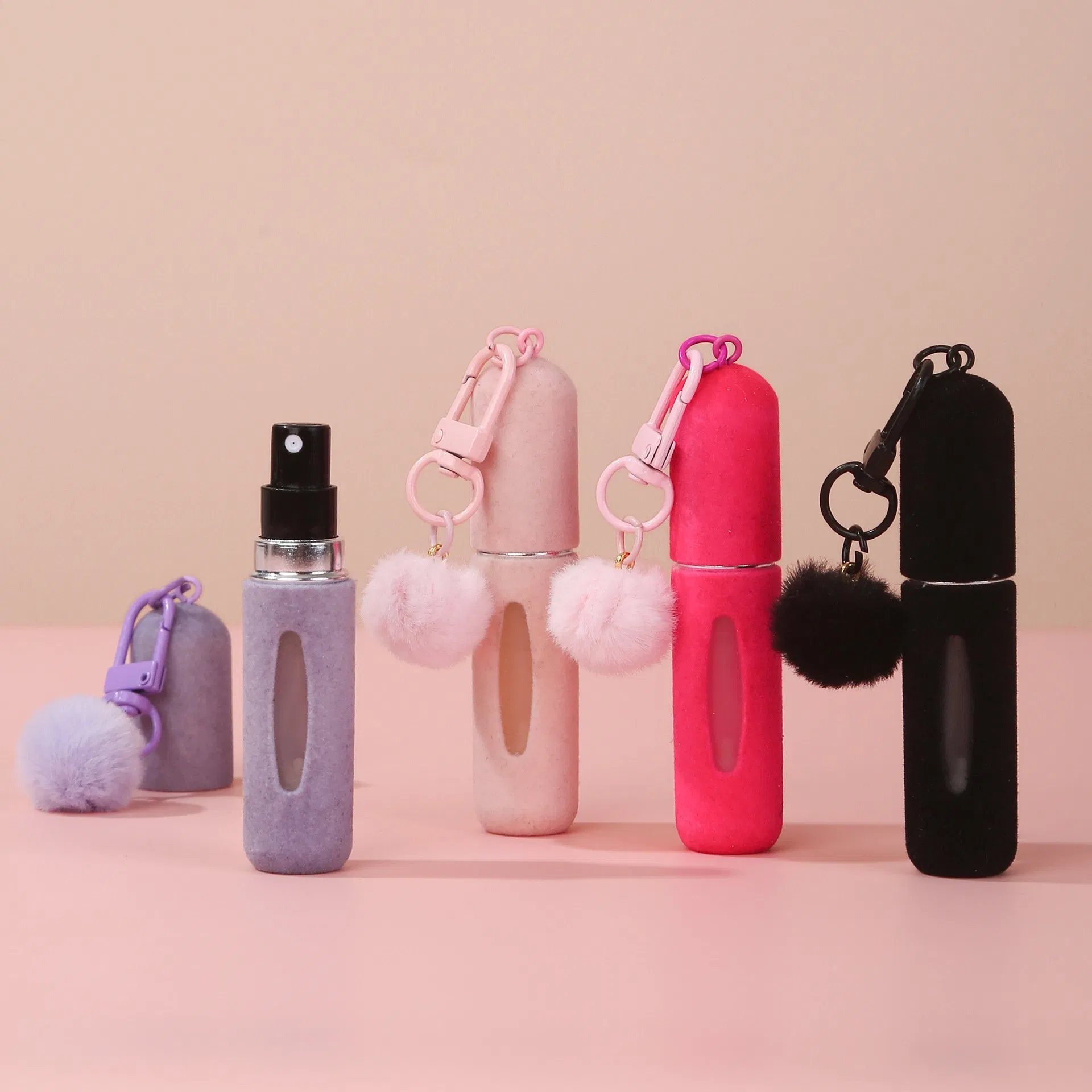 New Explosive Plush Bag Hanging Perfume Bottle 5ml Perfume Sub Bottle Portable Travel Spray Bottle