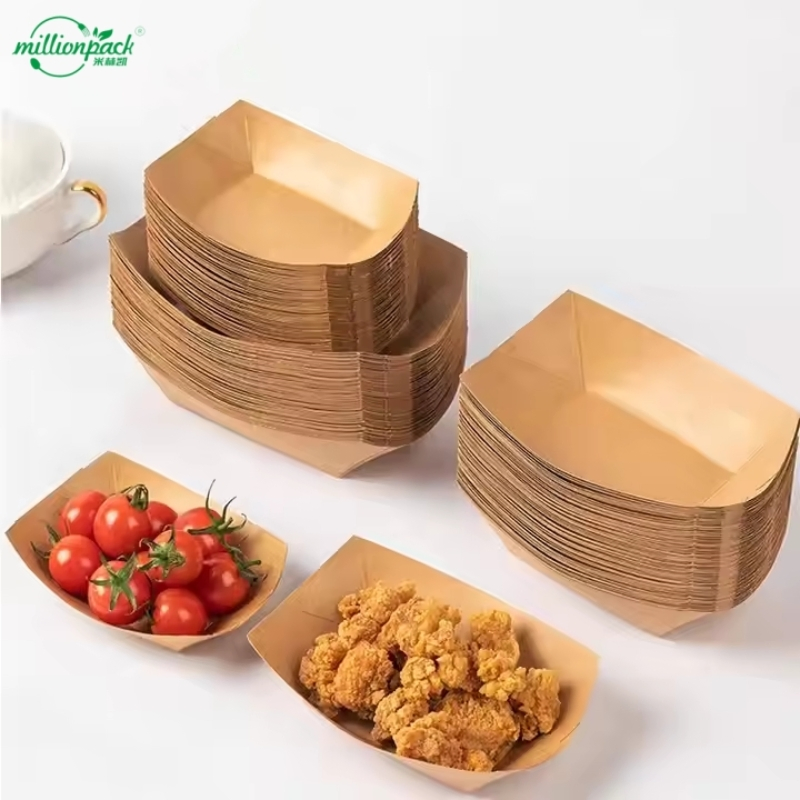 Sturdy Paper Sauce Boat for Dressings Dips and Liquid Condiments