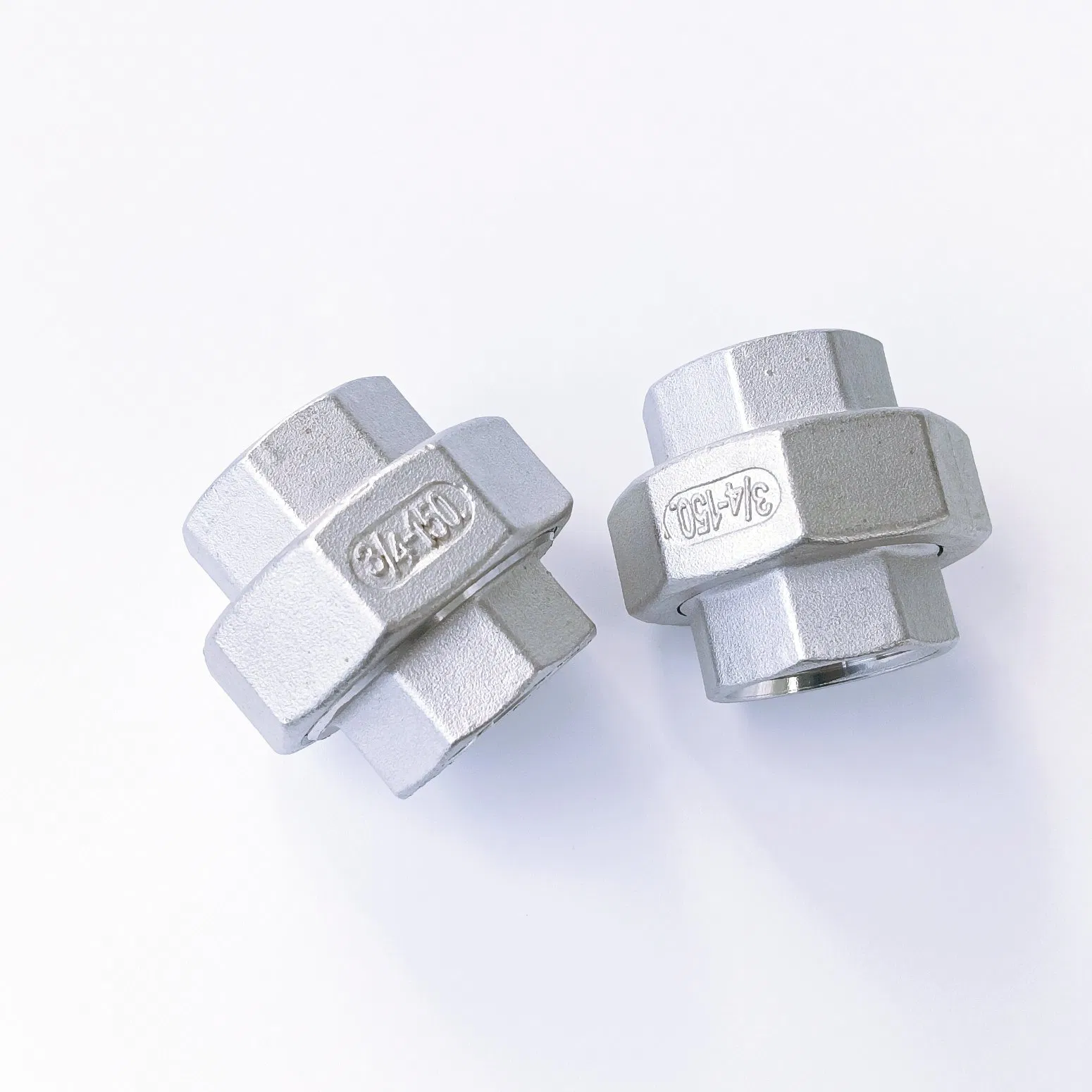 Stainless Steel Pipe Fittings 304 1/2 NPT/BSPT Female Threaded Union