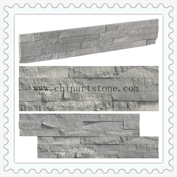 China Hot Sale Blue Wooden Culture Stone Slate for Wall Cladding