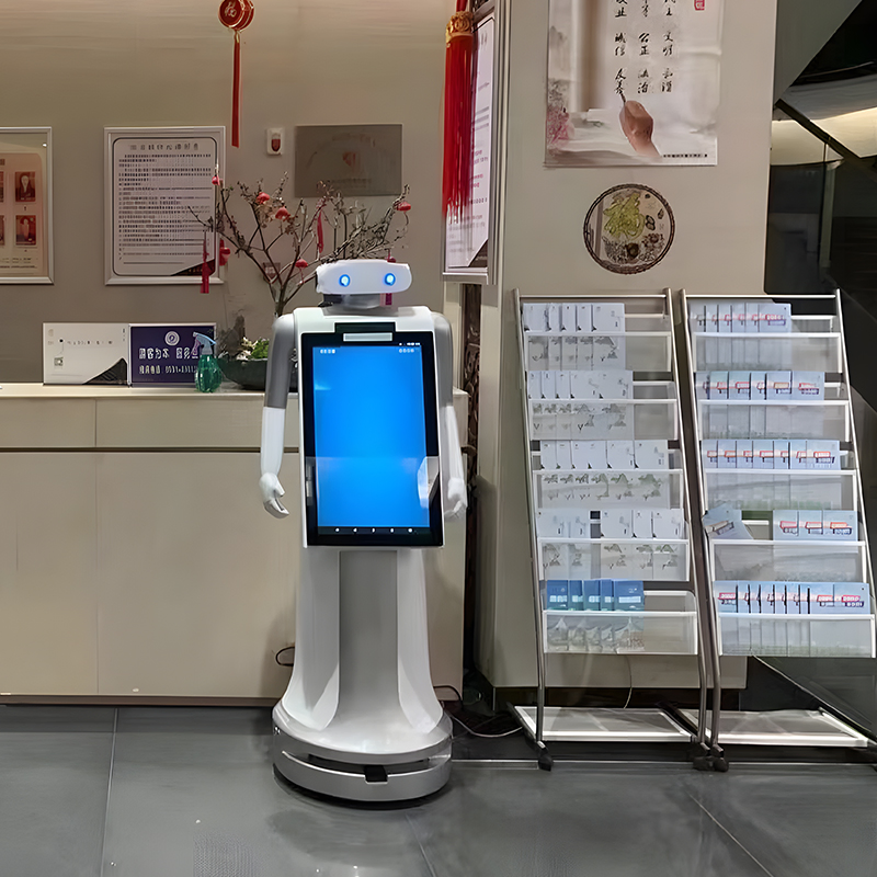 Restaurant Hotel Cafeteria Ai Follow Food Delivery Robot
