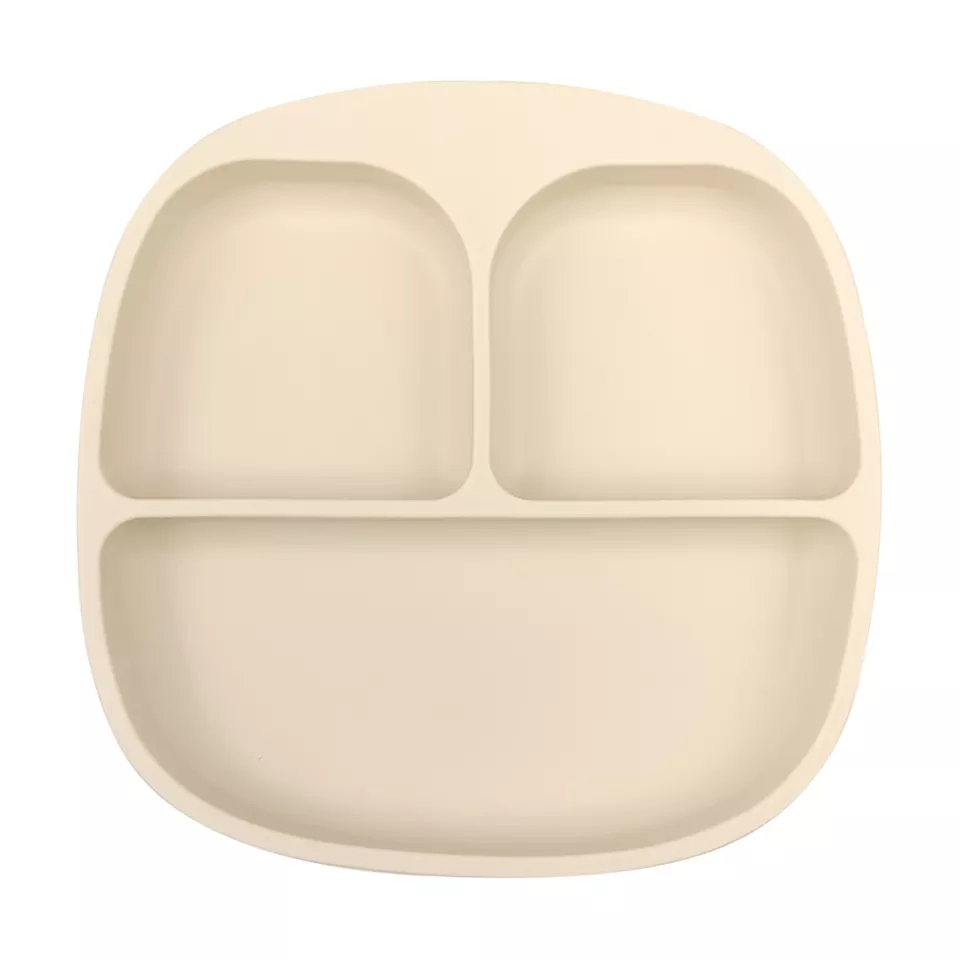Silicone Baby Food Plate for Easy Portion Control and Feeding