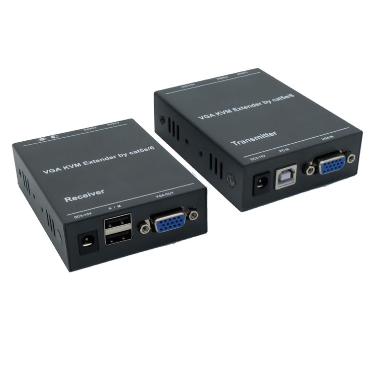 Удлинитель VGA 300 м с передачей IR и USB