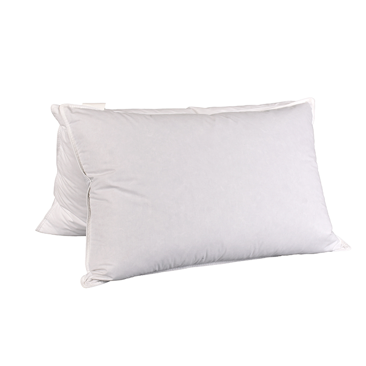 Luxury White Goose Down Bed Pillow for 5 Star Hotel Room