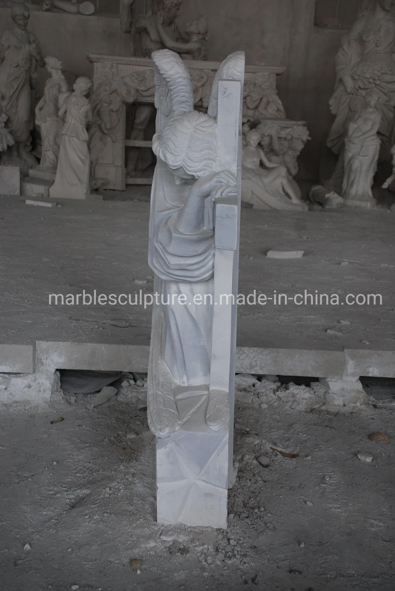 Headstone Tombstone Statue Memorial Granite Memorial Cheap Price Granite Stone for Monument Gravestone (Mem-025)