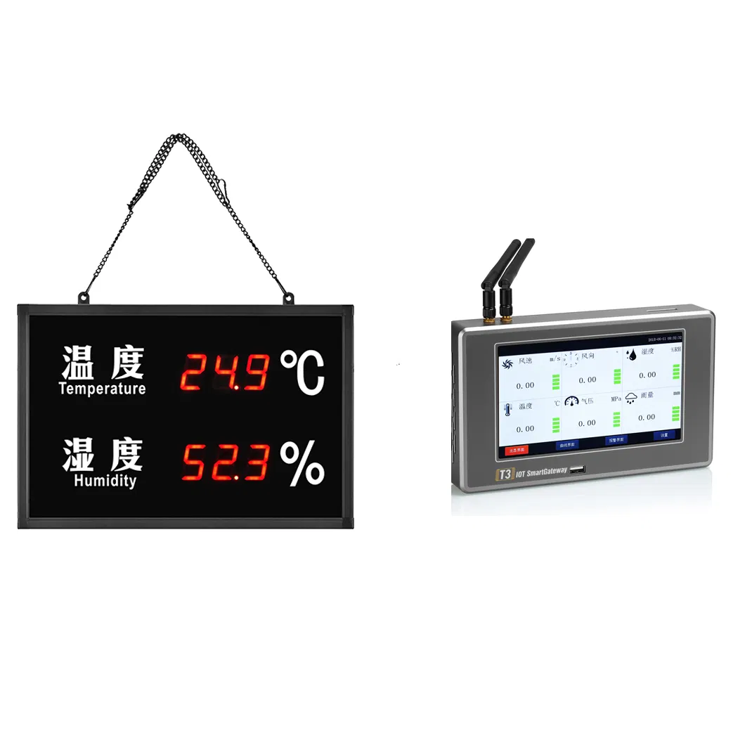 Temperature and Humidity Display Board with Alarm for Pharmacy Hospital