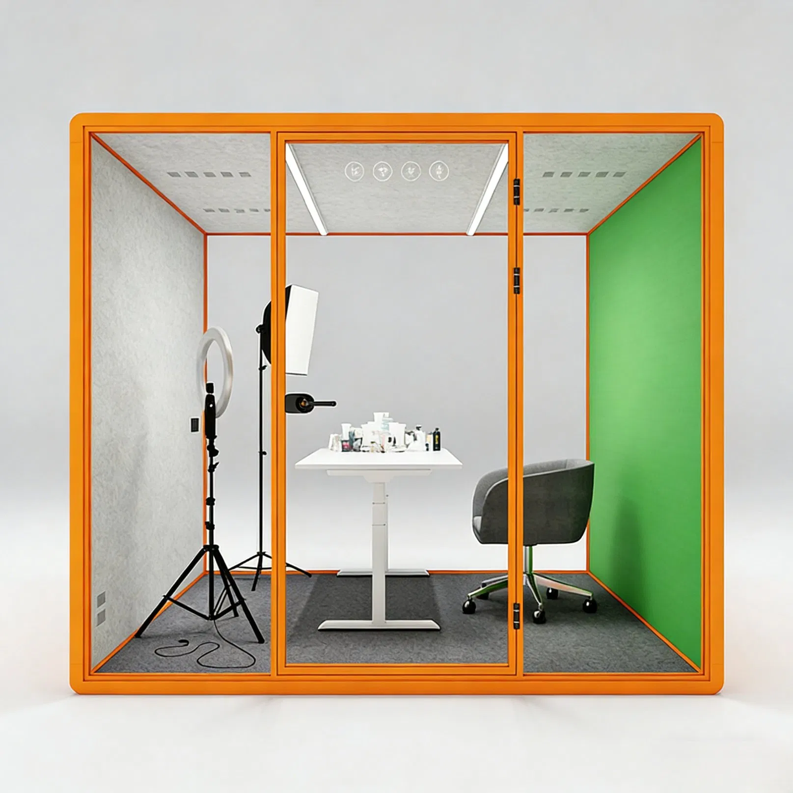 High-Quality Square Office Telephone Booth Soundproof Meeting Pod