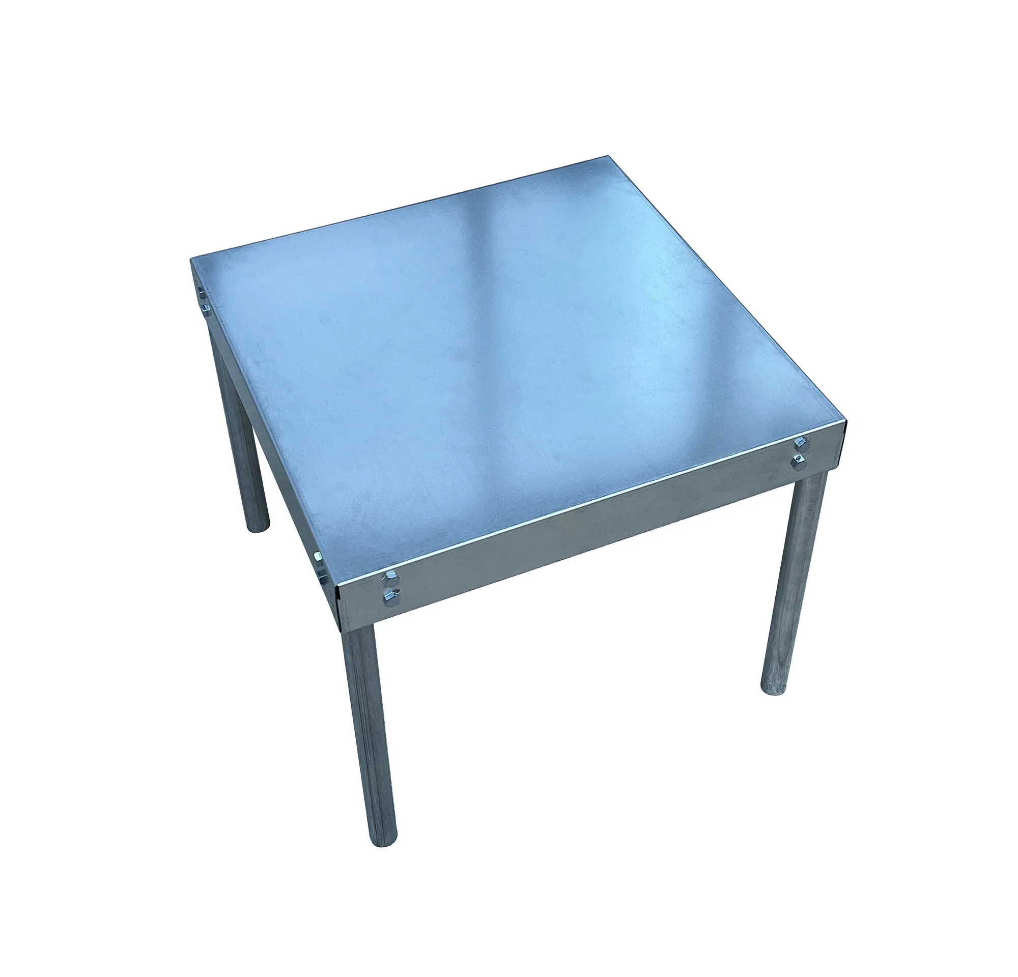 Elevated Galvanized Steel Stand for Water Heater with Cross-Brace Design