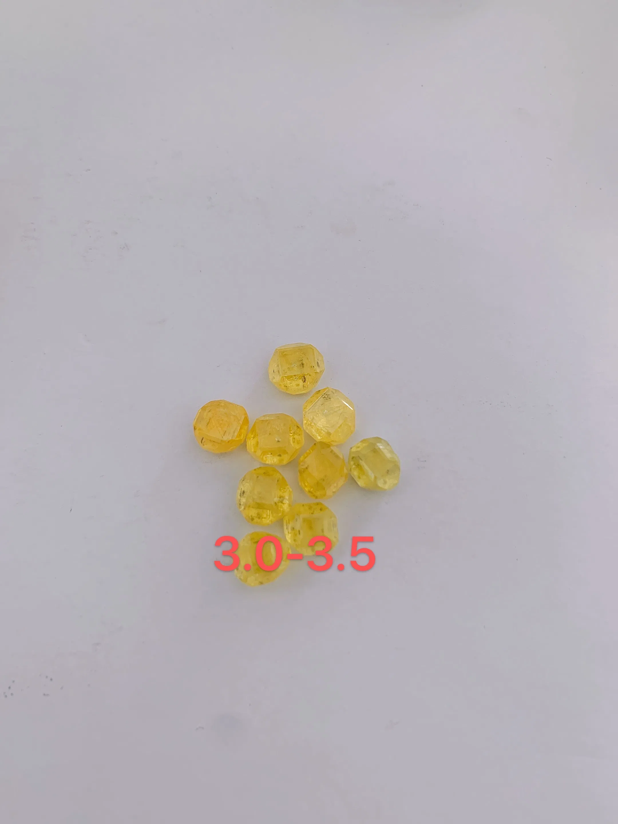 Желтый синтетический алмаз 1-6 мм для ювелирных изделий