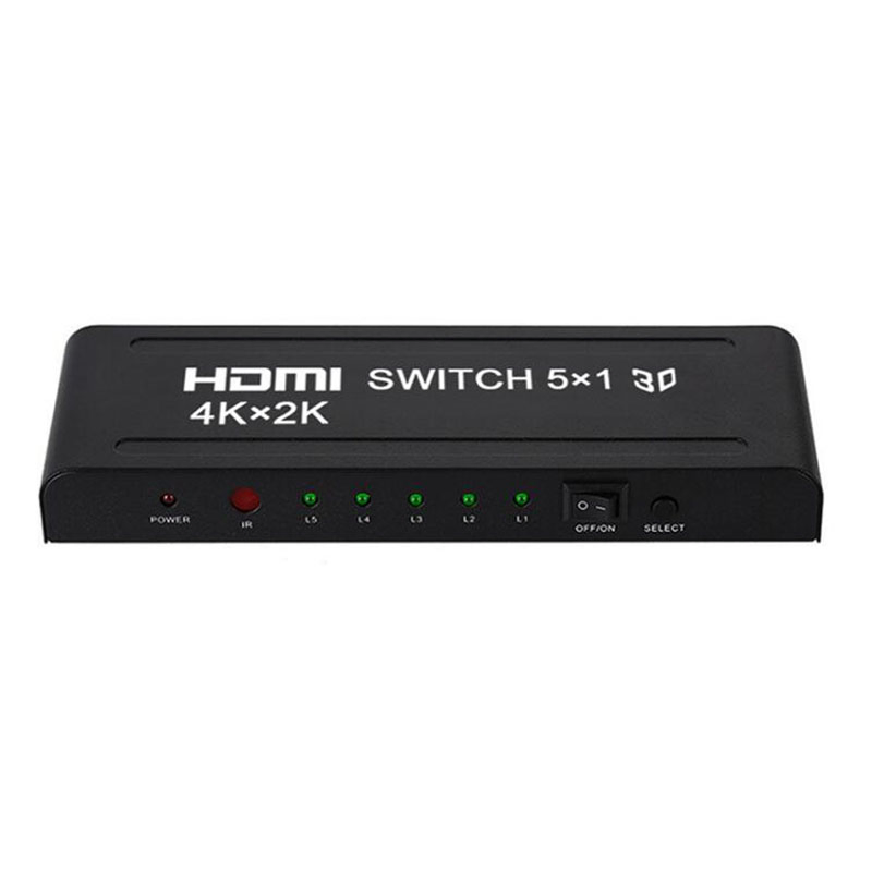 HDMI-коммутатор 5x1, переключатель 5 входов на 1 выход