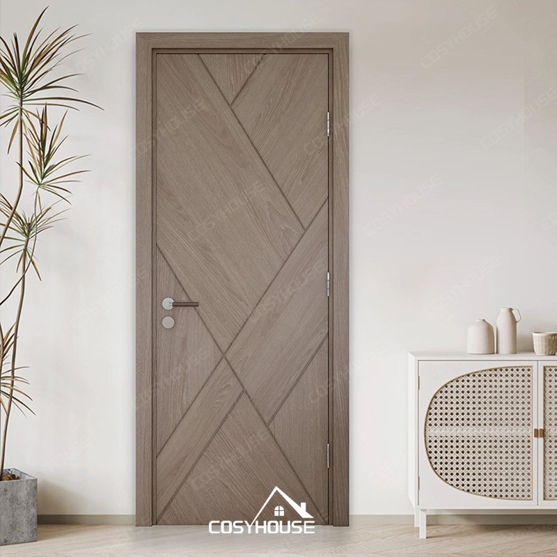 Fireproof Oak Wooden Entry Door with 60-Min Fire Rating for Apartment & Commercial Use