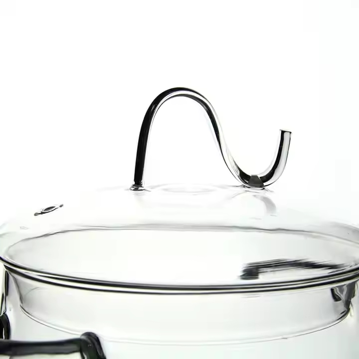 2L 1.8L Heat-Resistant Glass Transparent Glass Glass Pot Cooking Pot Home