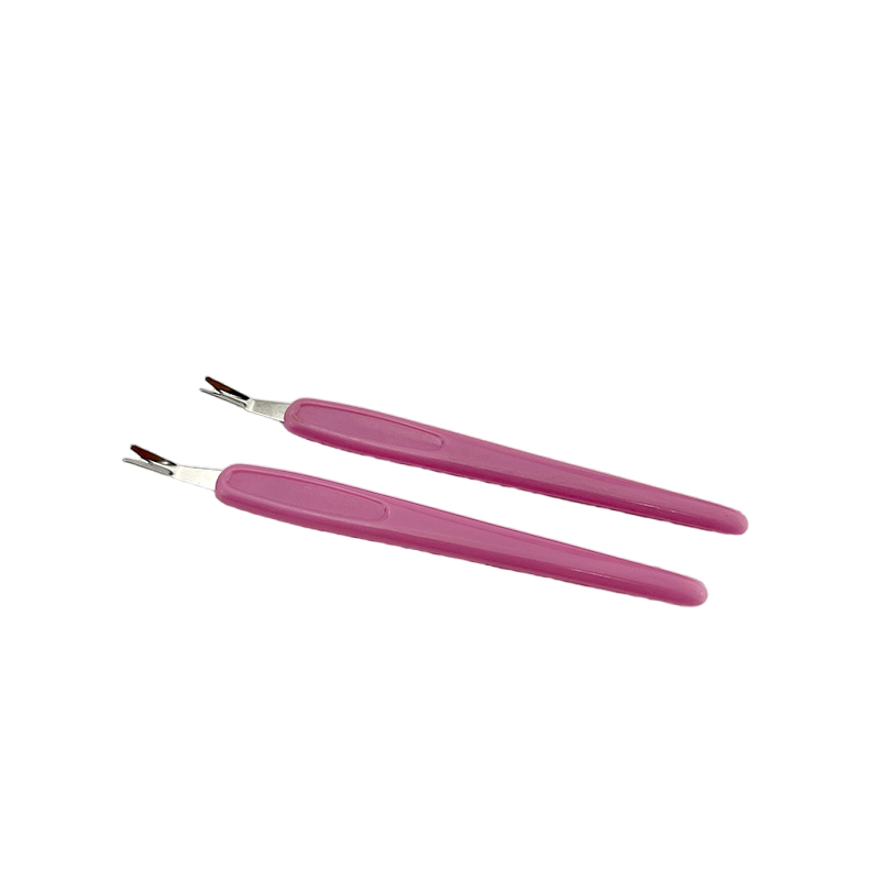 Fashionable Nail Cuticle Pusher Trimmers Women's Stainless Steel Pointed Eyebrow Tweezer