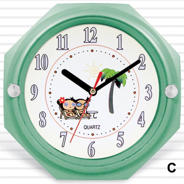 Octagon Giveaway Clock for Promotional Gift