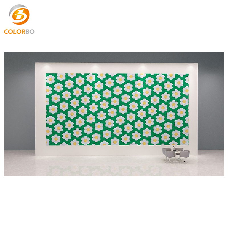 Hexagon 12 Pack Acoustic Panels Beveled Edge With Acoustic Materials