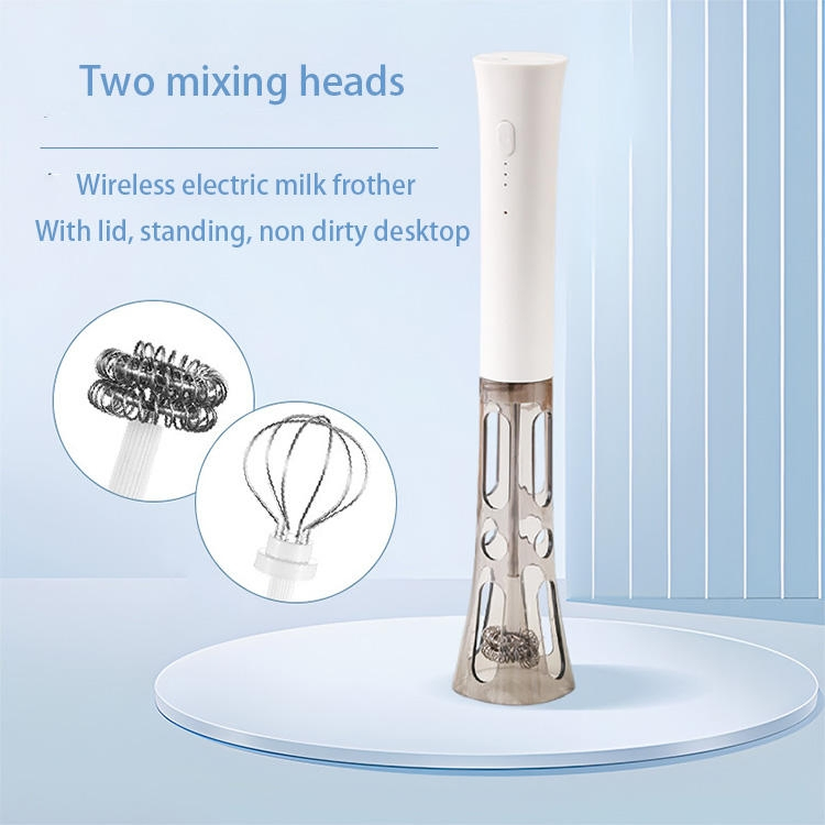OEM Handheld Electric Milk Frother Whisk Egg Beater USB Rechargeable Coffee Mixer