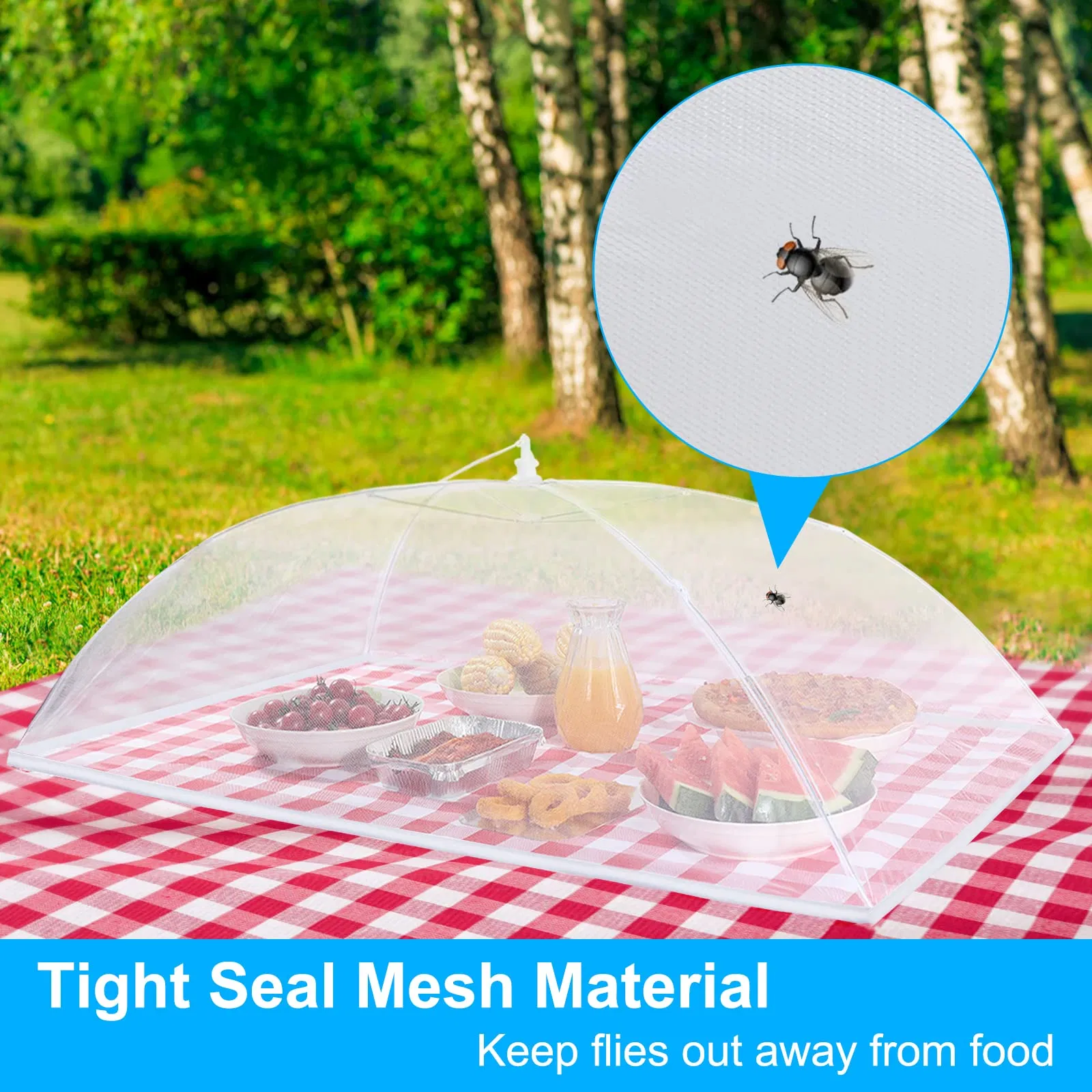 Collapsible Picnic Food Cover Food Tent Mesh Food Covers Accessories Mosquito Net