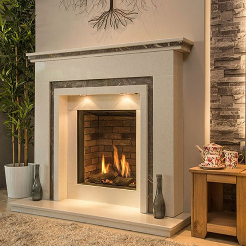 Indoor Decoration Modern Design Stone Carving Marble Fireplace Surround Home White Marble Fireplace Mantel