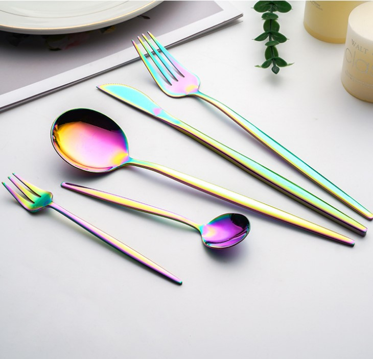 Uniturcky Gold Stainless Steel Eating Utensils Set