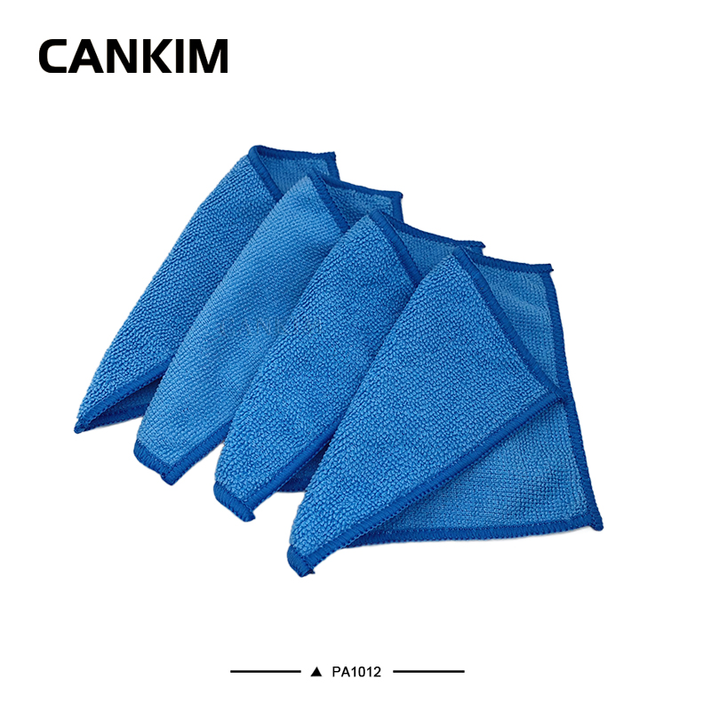 Square Blue Color Cotton Polishing Cloth Wine Glass Polishing Cloth Glasses Polishing Cloths