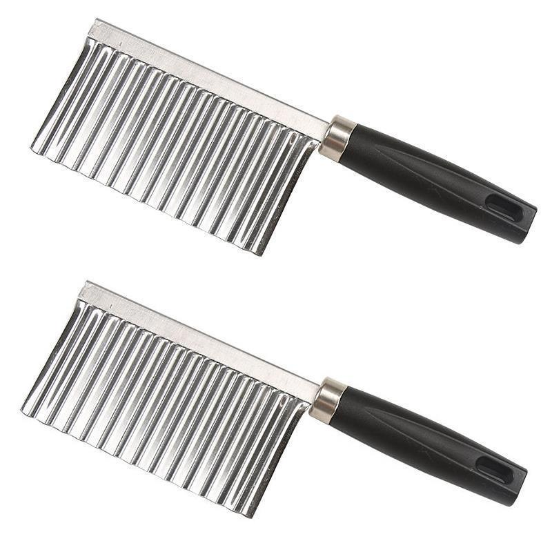 G-8 Stainless Steel Wolf Tooth Potato Wave Knife Potato Knife Fancy Slicer Slicing Tool Kitchen Gadget