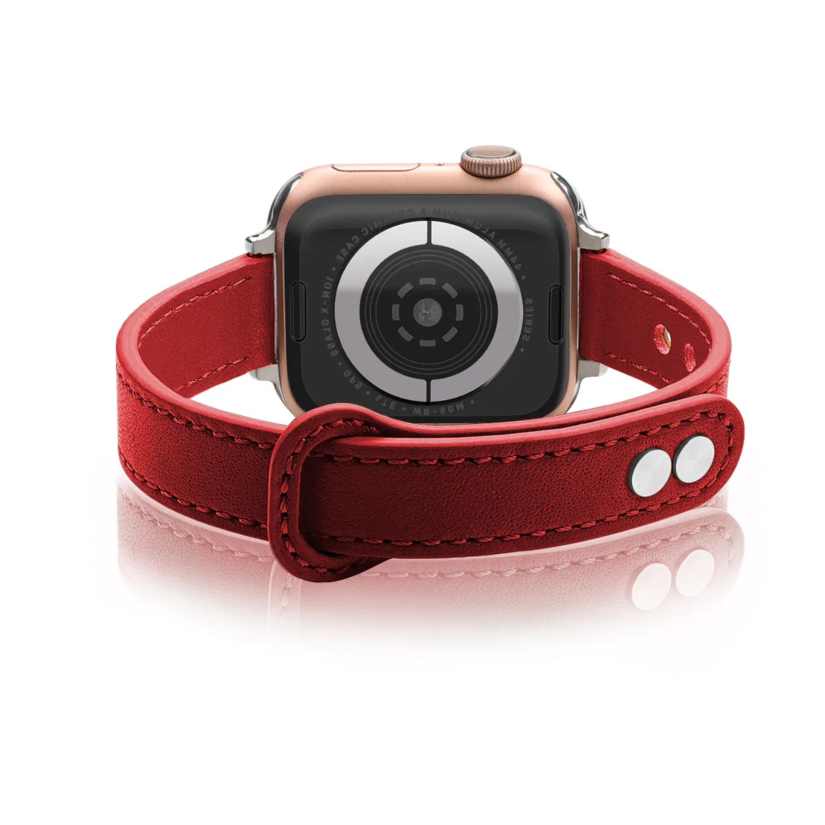 Slim Leather Wristband Compatible with iWatch Ultra Se Series
