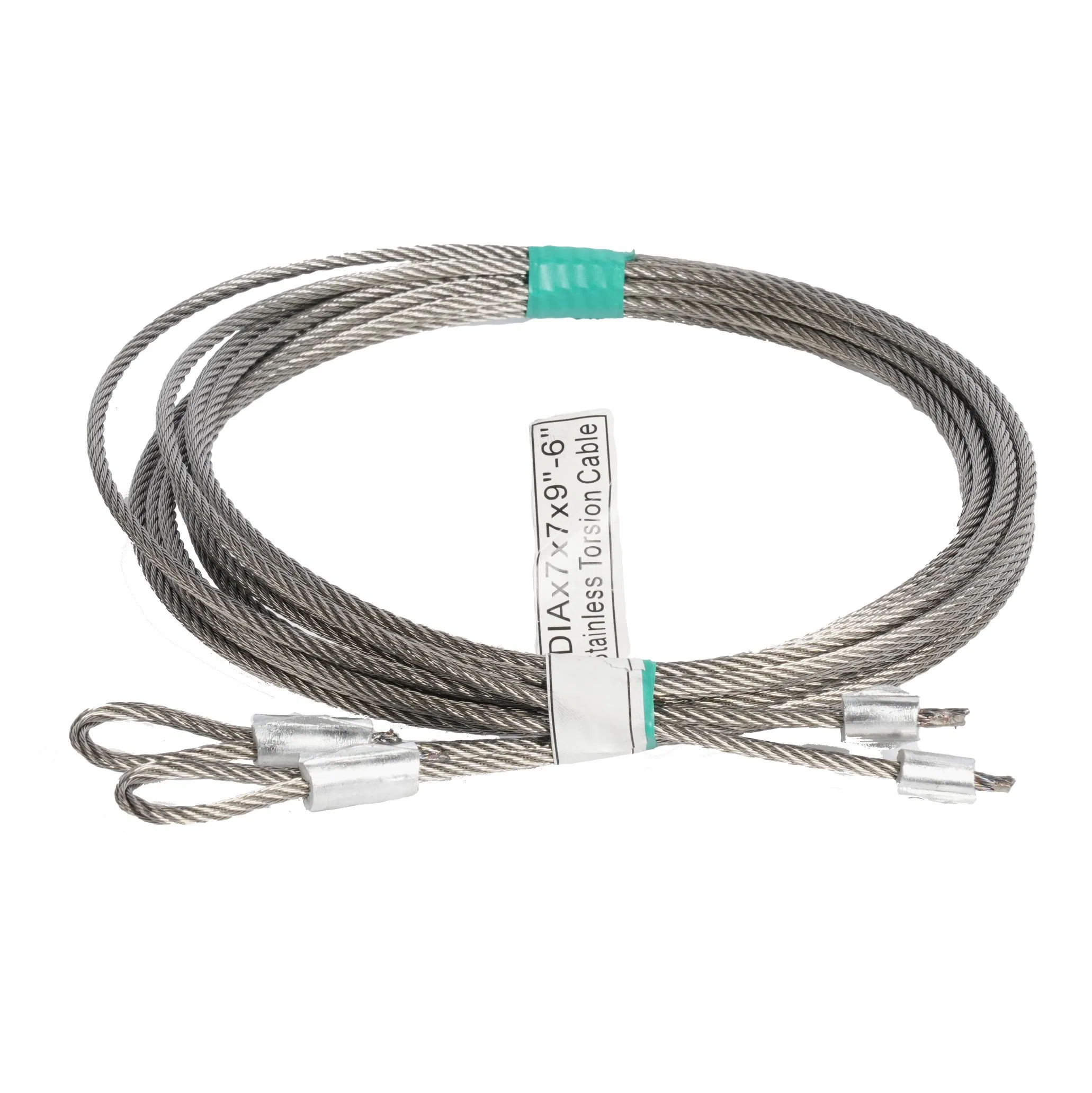 Galvanized Steel Wire Rope for Garage Doors, 7×7 Construction