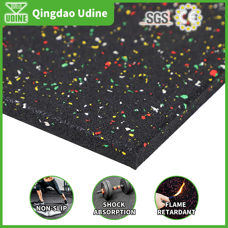 Waterproof Rubber Mat Rubber Gym Flooring Tiles Rubber Floor Cleaner for Gyms