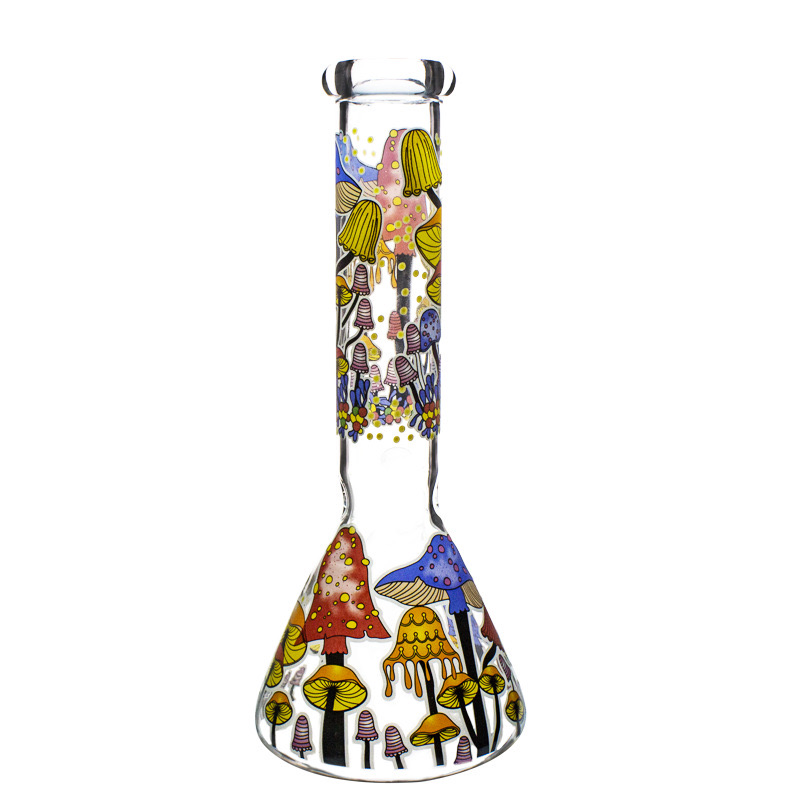 10 Inches Mushroom Forest Beaker Glass Hookah Smoking Water Pipe