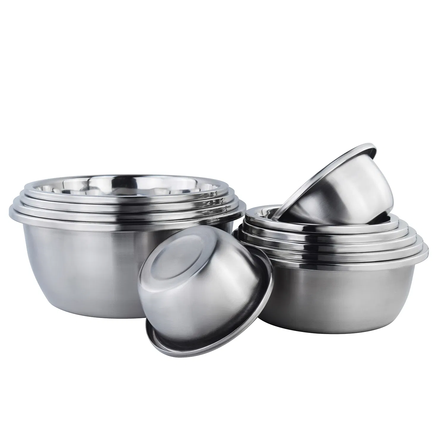 Premium 1.2mm Food Grade Stainless Steel Mixing Bowl Set