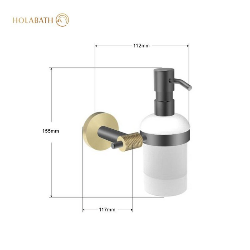 Настенный дозатор для жидкого мыла из нержавеющей стали 304