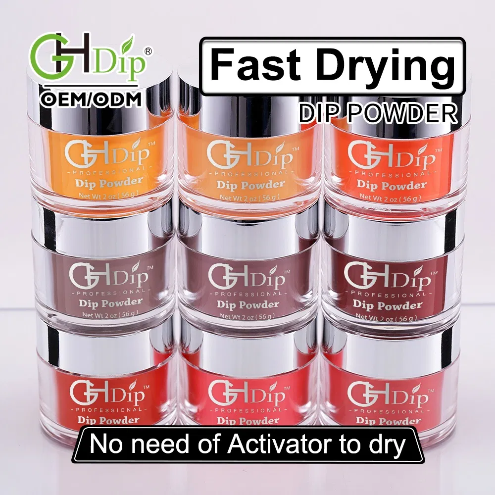 Fast Drying Dipping Powder Nail System, No Need of Activator to Dry