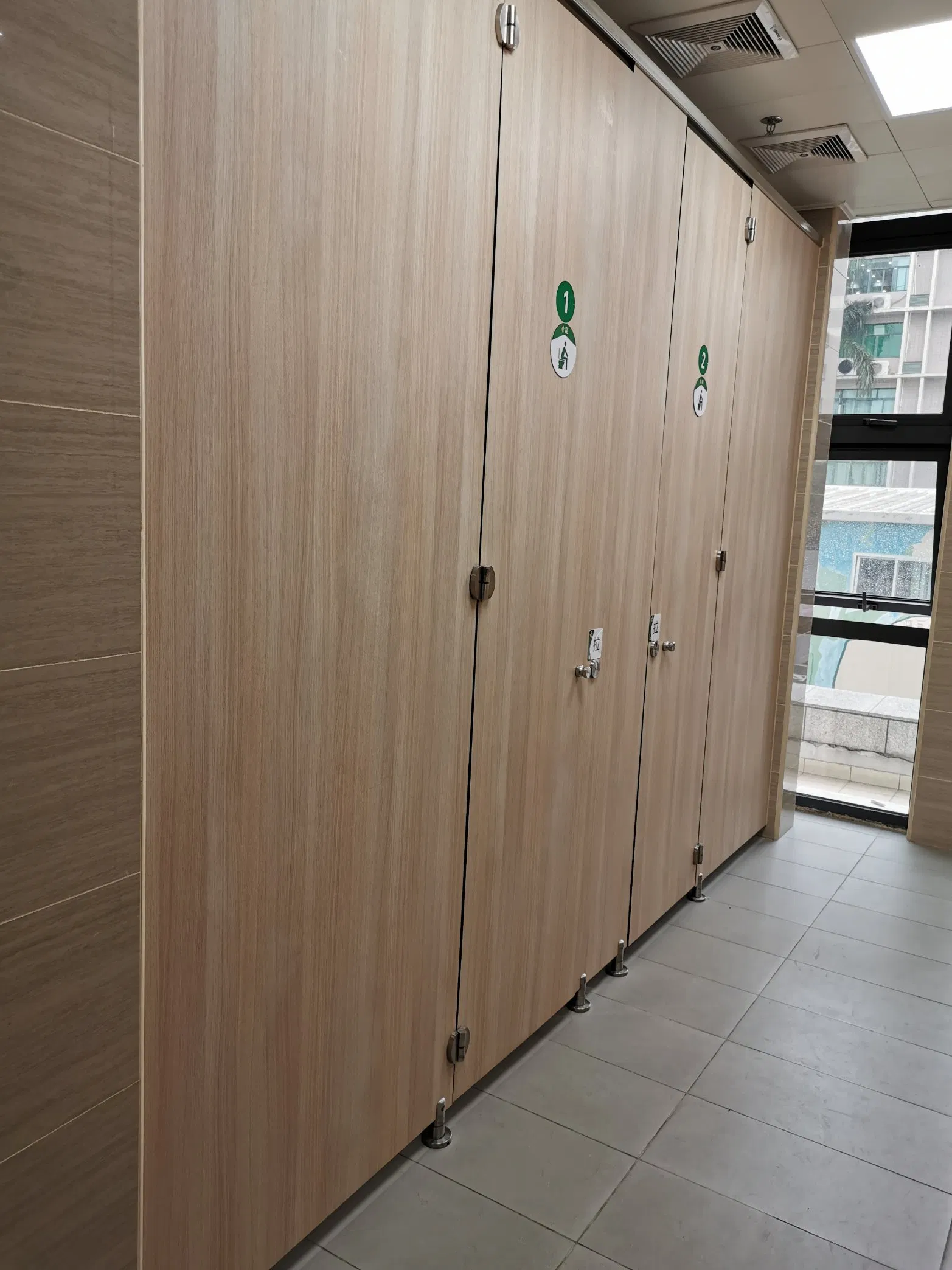 Fumeihua Shower Cubicles Bathroom/Woodgrain Toilet Cubicle