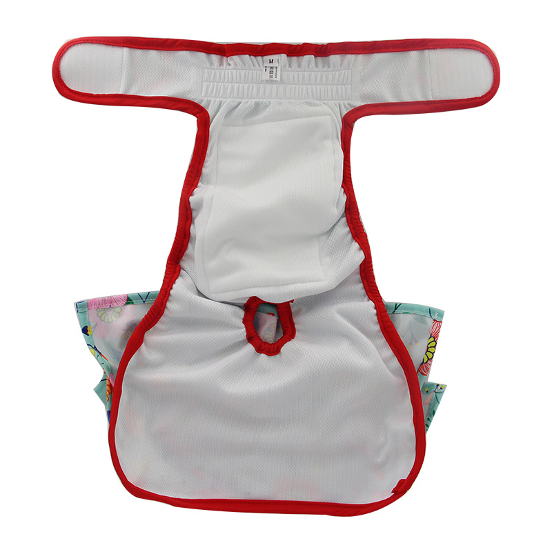 Pet Maternity Pants with Skirt Edges, Pet Mother and Baby Clothes, Washable Maternity Pants for Female Dogs