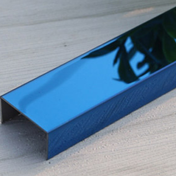 201 304 Ceramic Tile Corner Trim Stainless Steel Square Metal Edge Trim