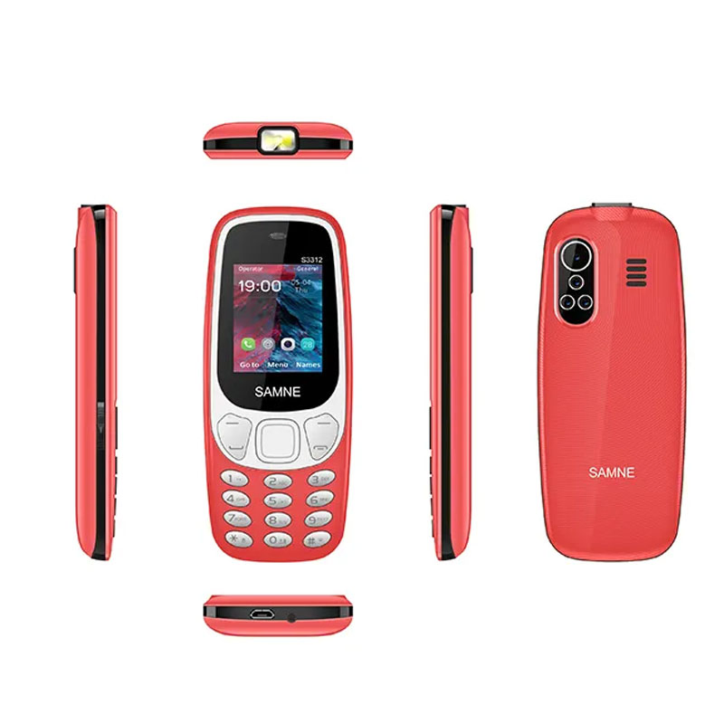 Компактный кнопочный телефон 2G/3G с двумя SIM-картами