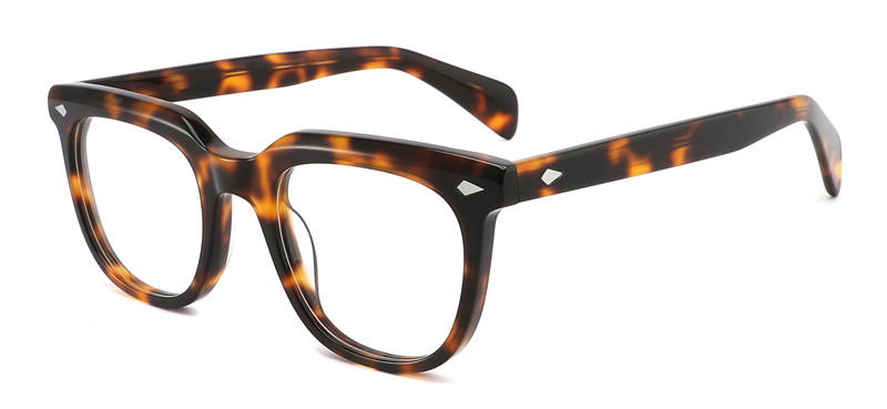 Four Color Retro Tortoise Acetate Optical Frame for Unisex