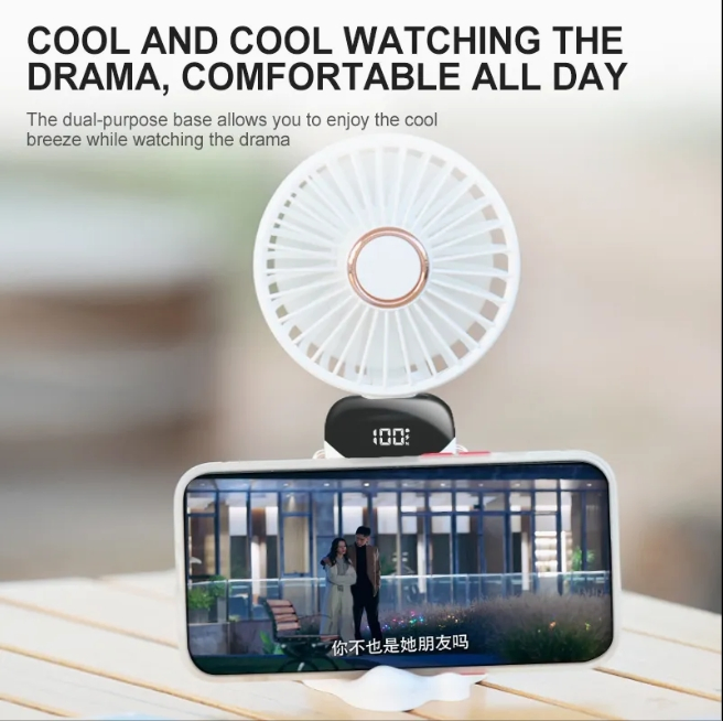 Creative Desktop Ventilador: Portable USB Charging Mini Fan with Flower Fairy Design