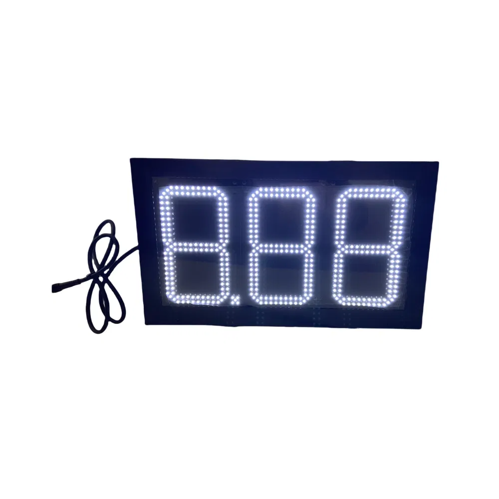 8 Inch Digital Gas Price Sign Petrol Station Oil Price Display Screen 7 Segment LED Signage